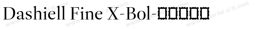 Dashiell Fine X-Bol字体转换